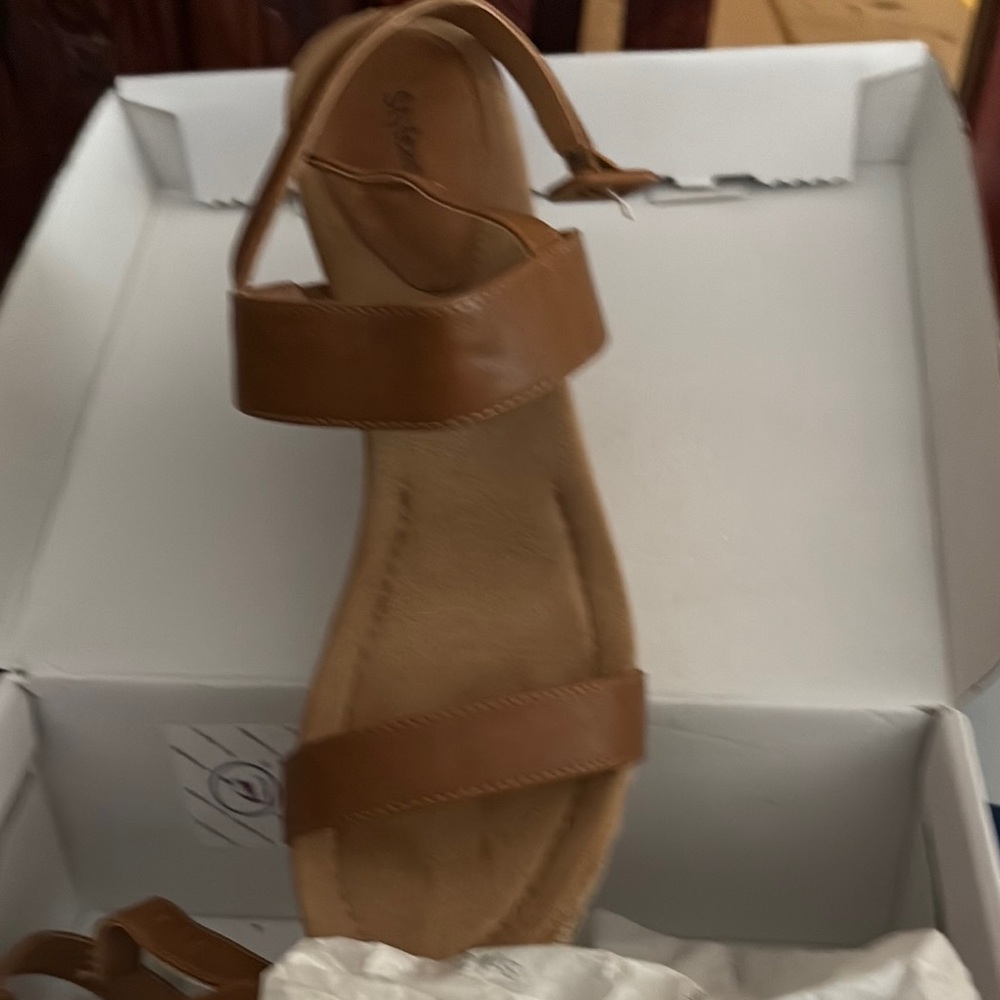 Style & Co Brown Minimalist Sandals